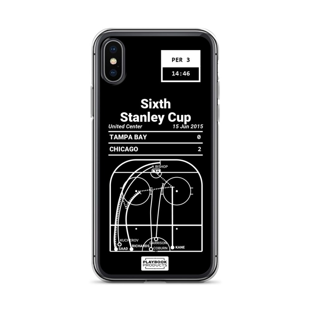 Chicago Blackhawks Greatest Goals iPhone Case: Sixth Stanley Cup (2015)