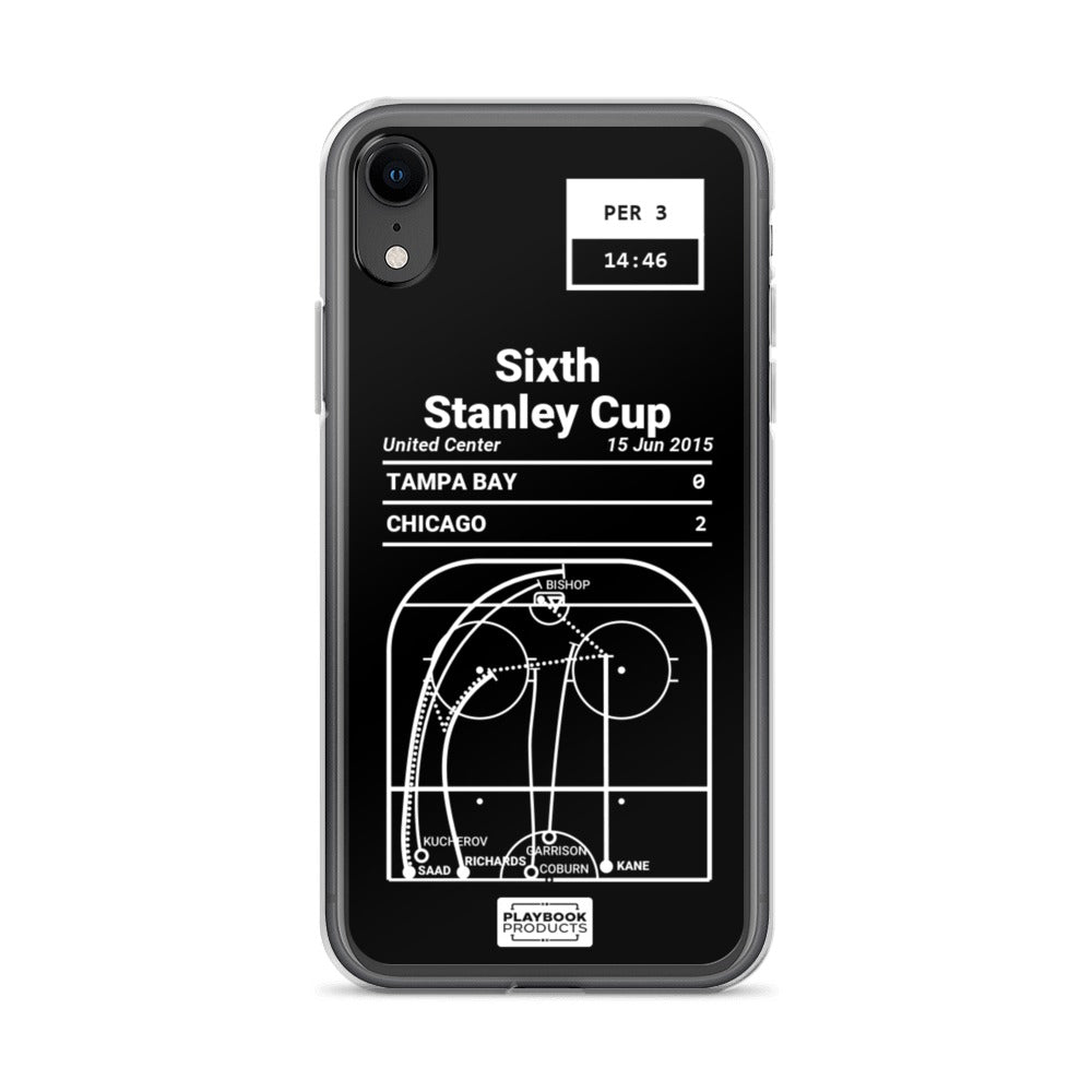 Chicago Blackhawks Greatest Goals iPhone Case: Sixth Stanley Cup (2015)