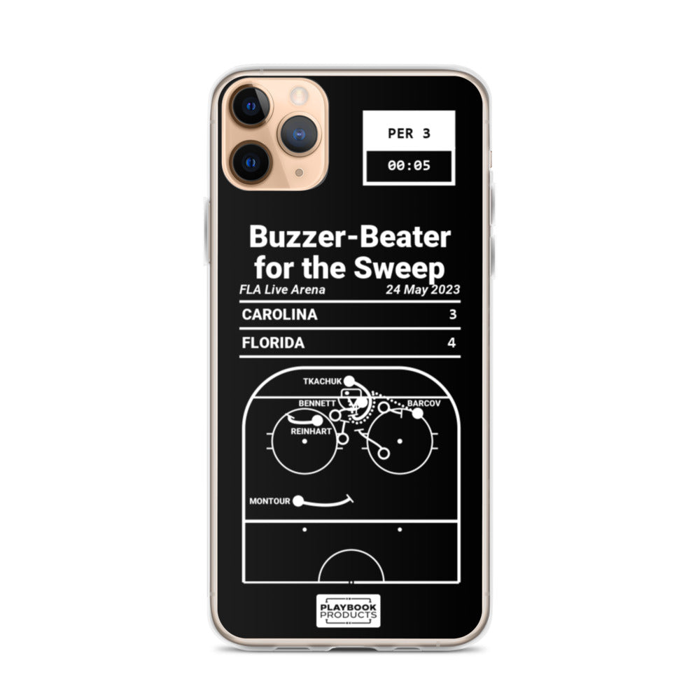 Florida Panthers Greatest Goals iPhone Case: Buzzer-Beater for the Sweep (2023)