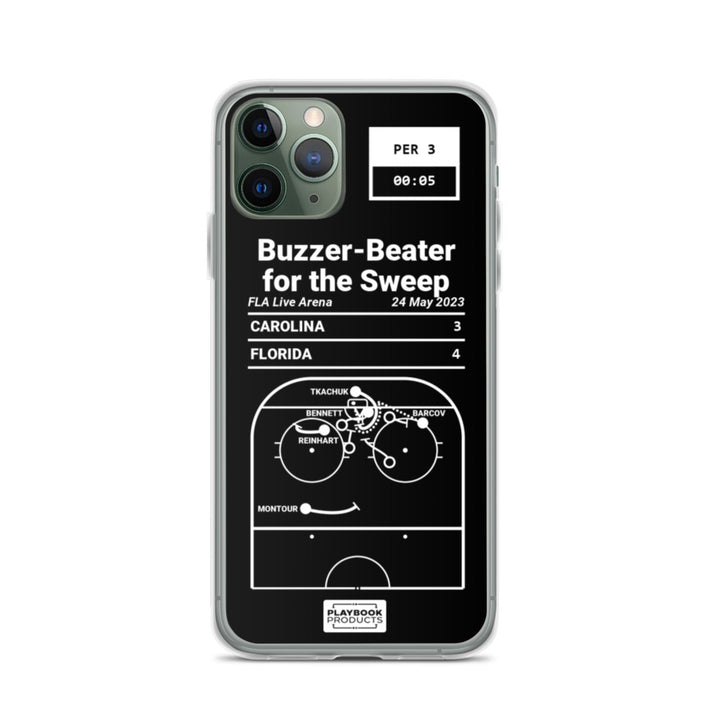 Florida Panthers Greatest Goals iPhone Case: Buzzer-Beater for the Sweep (2023)