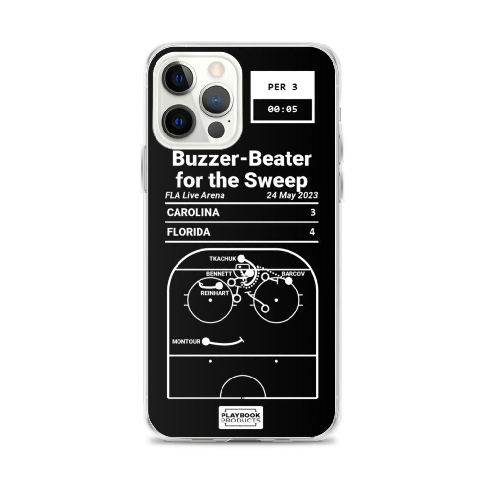 Florida Panthers Greatest Goals iPhone Case: Buzzer-Beater for the Sweep (2023)