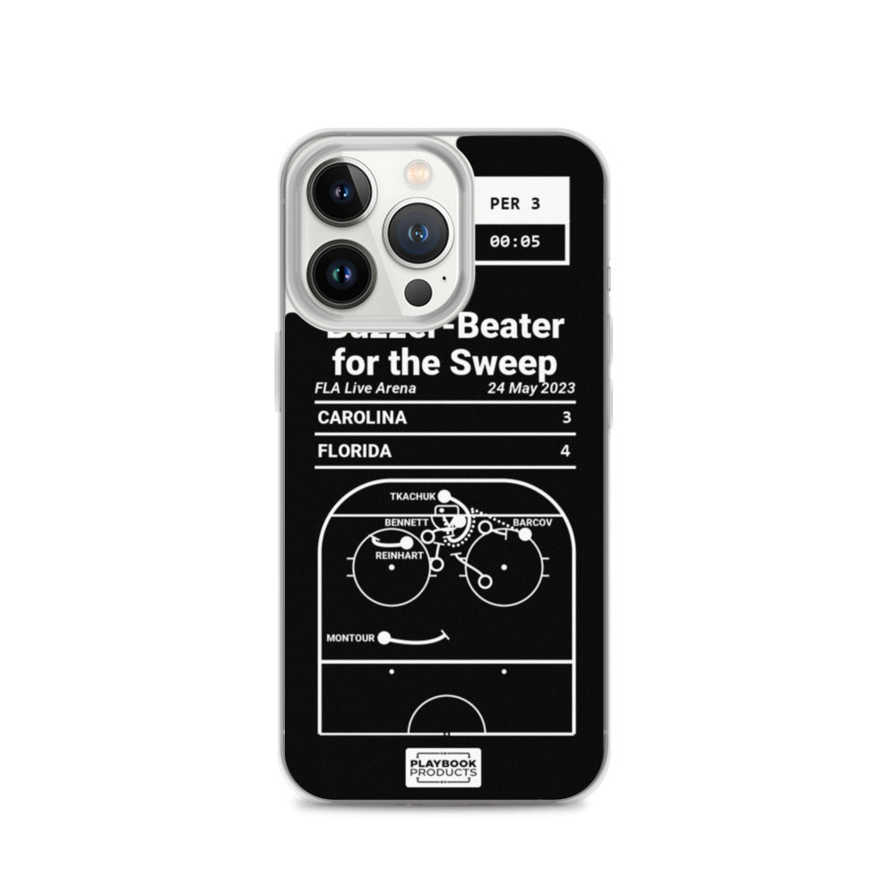Florida Panthers Greatest Goals iPhone Case: Buzzer-Beater for the Sweep (2023)
