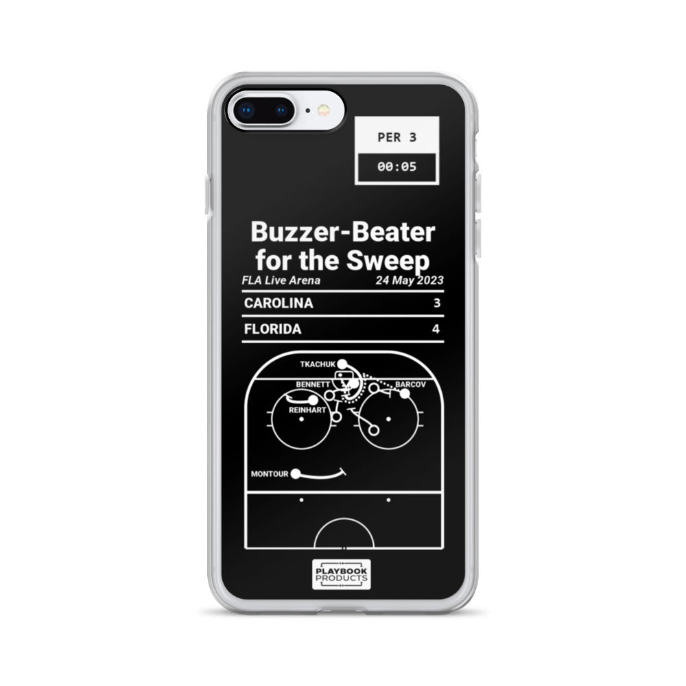 Florida Panthers Greatest Goals iPhone Case: Buzzer-Beater for the Sweep (2023)
