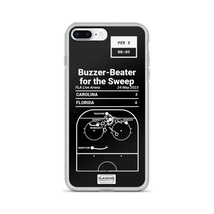 Florida Panthers Greatest Goals iPhone Case: Buzzer-Beater for the Sweep (2023)