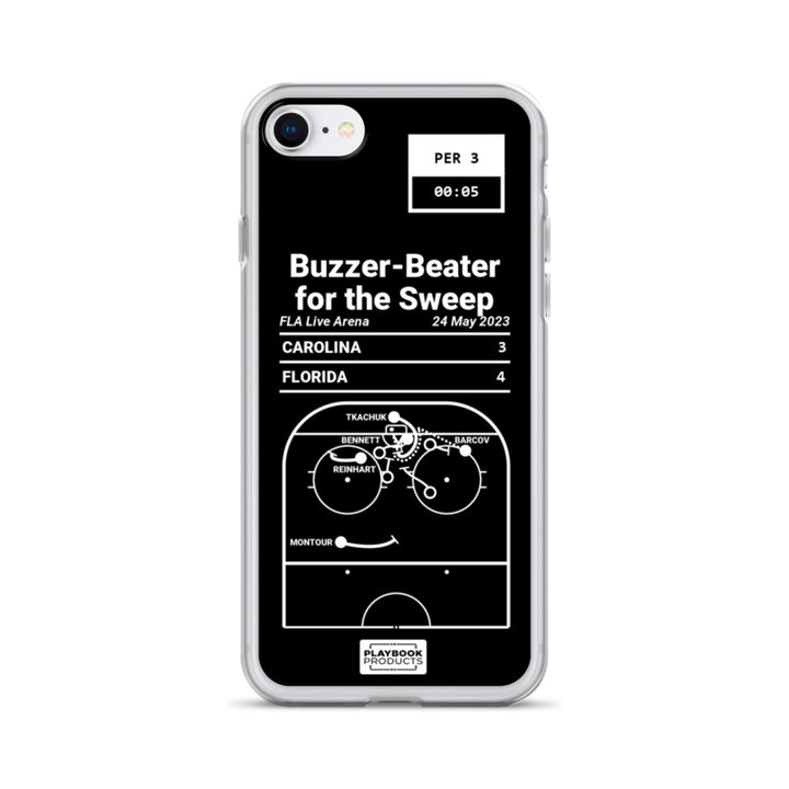 Florida Panthers Greatest Goals iPhone Case: Buzzer-Beater for the Sweep (2023)