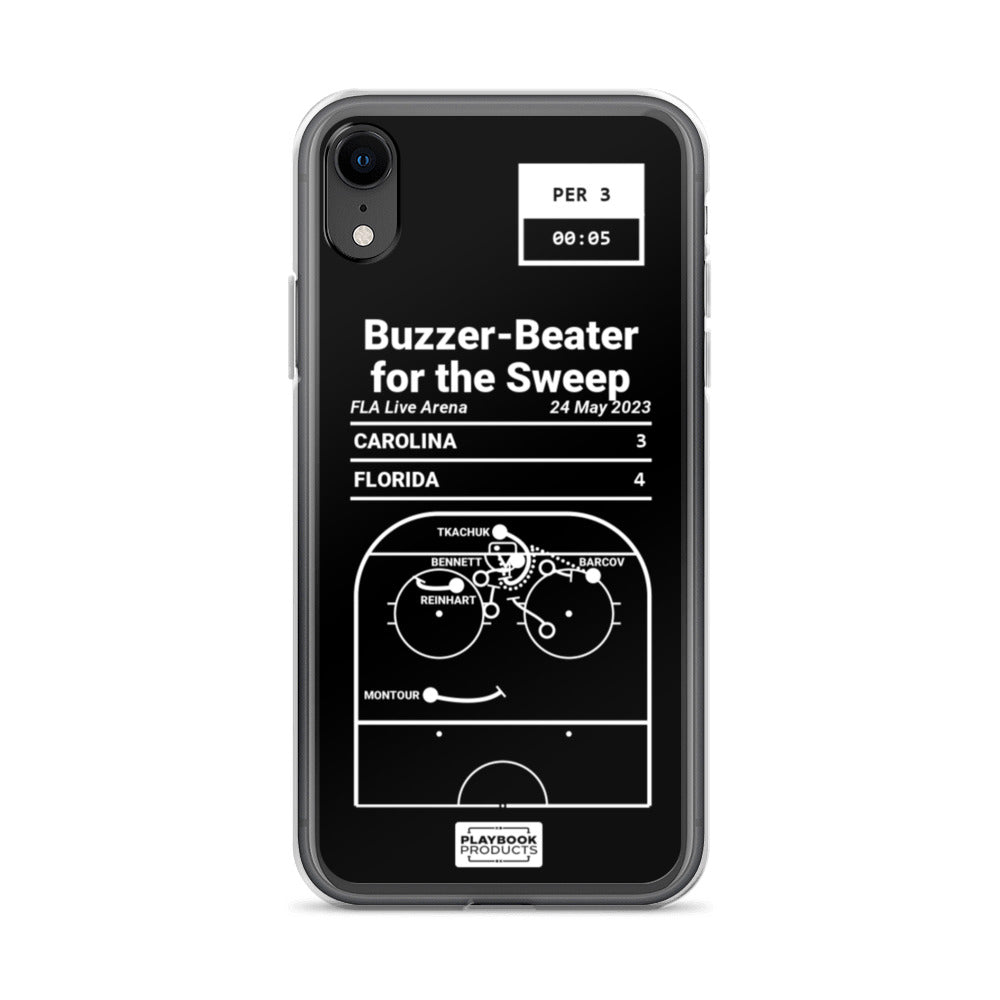 Florida Panthers Greatest Goals iPhone Case: Buzzer-Beater for the Sweep (2023)