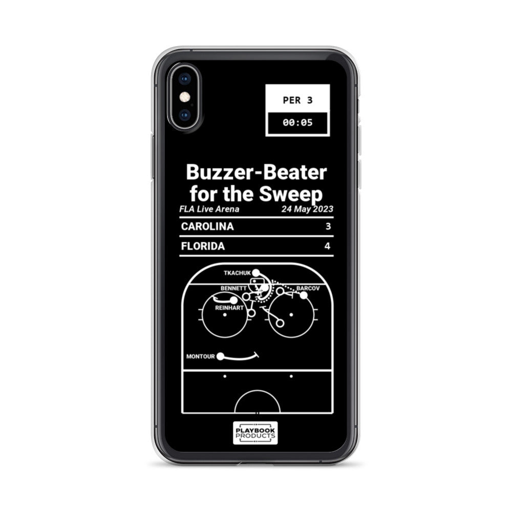 Florida Panthers Greatest Goals iPhone Case: Buzzer-Beater for the Sweep (2023)