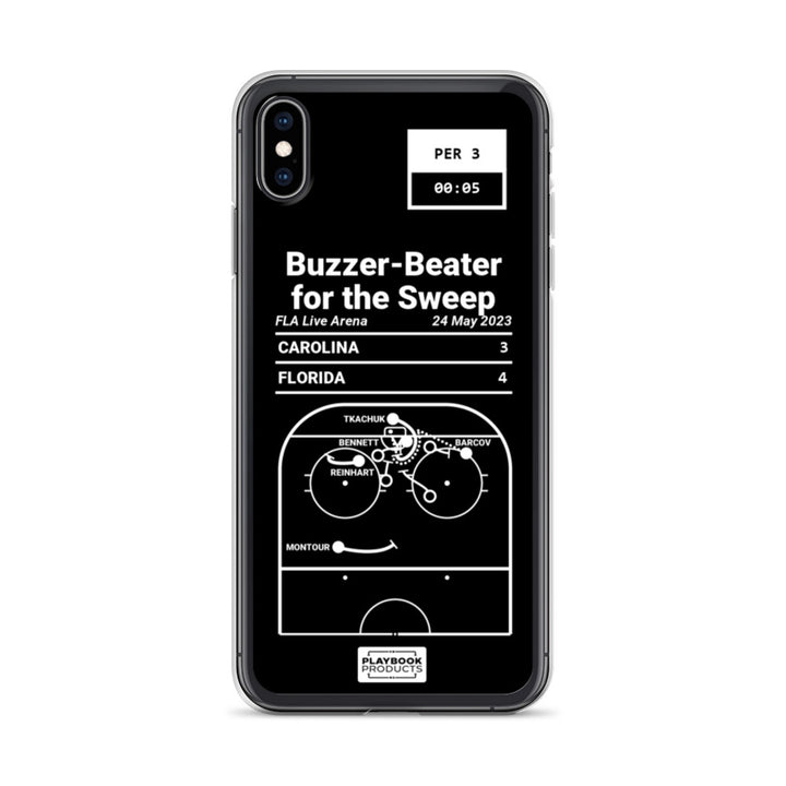 Florida Panthers Greatest Goals iPhone Case: Buzzer-Beater for the Sweep (2023)