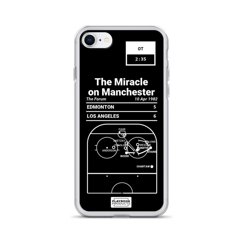 Los Angeles Kings Greatest Goals iPhone Case: The Miracle on Manchester (1982)