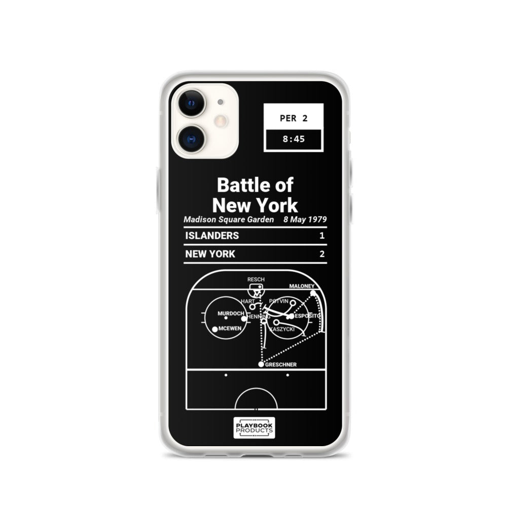 New York Rangers Greatest Goals iPhone Case: Battle of New York (1979)