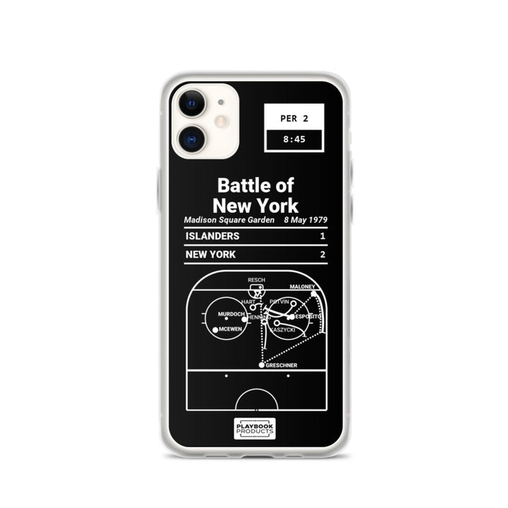 New York Rangers Greatest Goals iPhone Case: Battle of New York (1979)