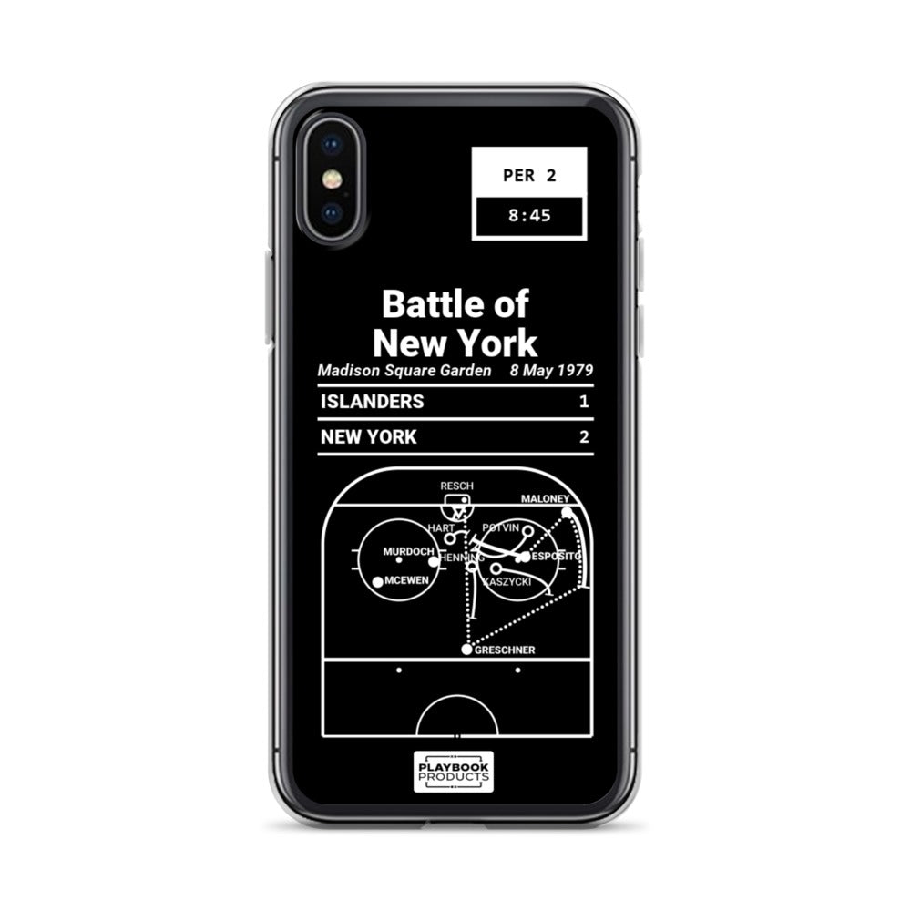 New York Rangers Greatest Goals iPhone Case: Battle of New York (1979)