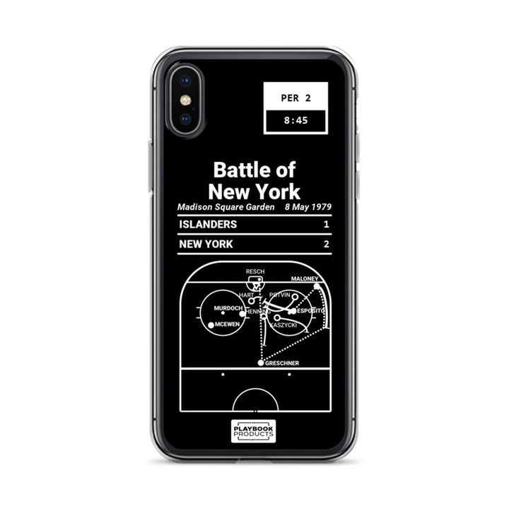 New York Rangers Greatest Goals iPhone Case: Battle of New York (1979)