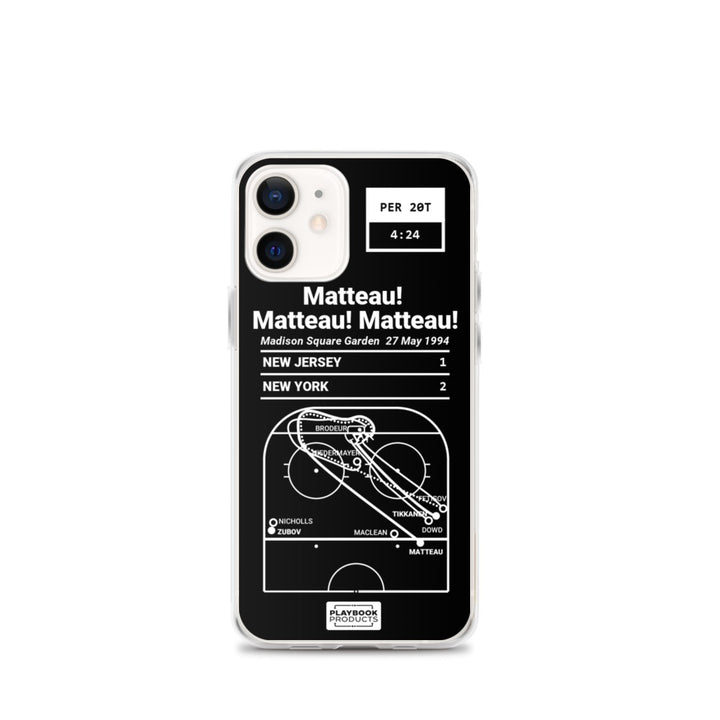 New York Rangers Greatest Goals iPhone Case: Matteau! Matteau! Matteau! (1994)