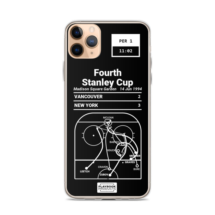 New York Rangers Greatest Goals iPhone Case: Fourth Stanley Cup (1994)