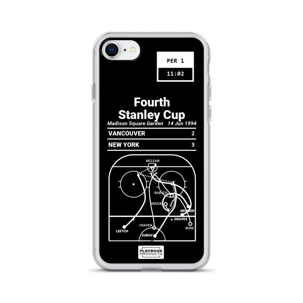 New York Rangers Greatest Goals iPhone Case: Fourth Stanley Cup (1994)