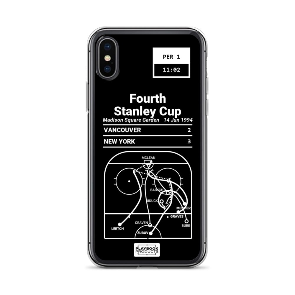 New York Rangers Greatest Goals iPhone Case: Fourth Stanley Cup (1994)