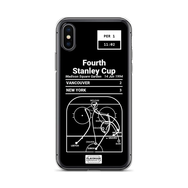 New York Rangers Greatest Goals iPhone Case: Fourth Stanley Cup (1994)