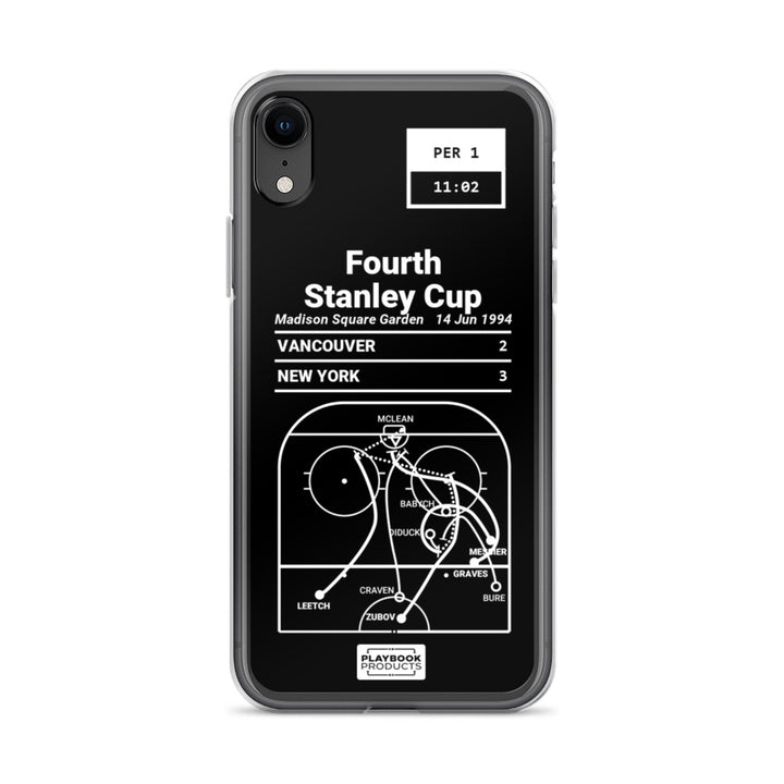 New York Rangers Greatest Goals iPhone Case: Fourth Stanley Cup (1994)