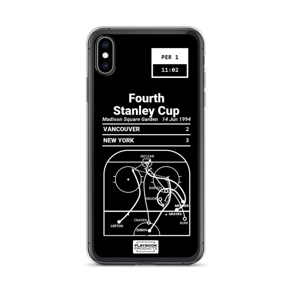 New York Rangers Greatest Goals iPhone Case: Fourth Stanley Cup (1994)