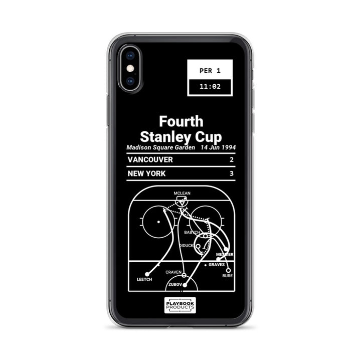 New York Rangers Greatest Goals iPhone Case: Fourth Stanley Cup (1994)