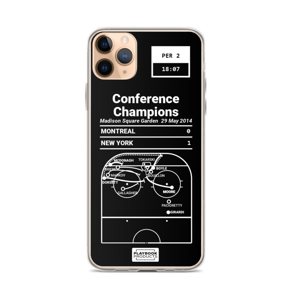 New York Rangers Greatest Goals iPhone Case: Conference Champions (2014)