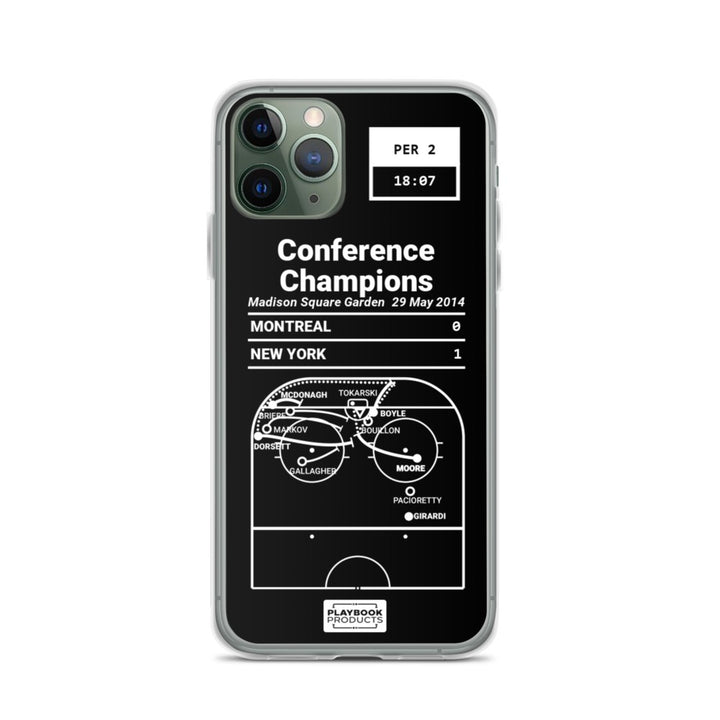 New York Rangers Greatest Goals iPhone Case: Conference Champions (2014)