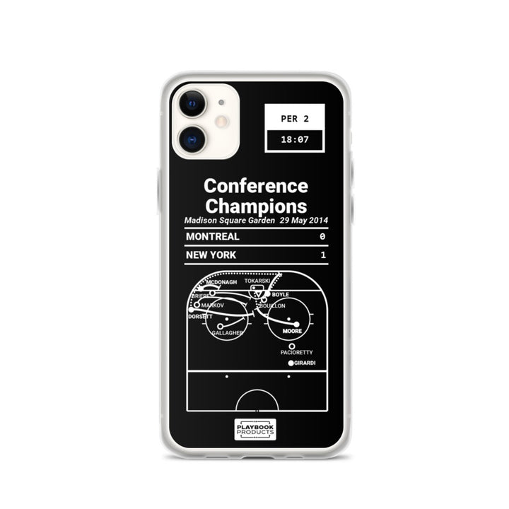 New York Rangers Greatest Goals iPhone Case: Conference Champions (2014)