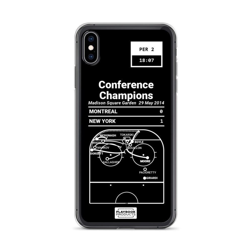 New York Rangers Greatest Goals iPhone Case: Conference Champions (2014)