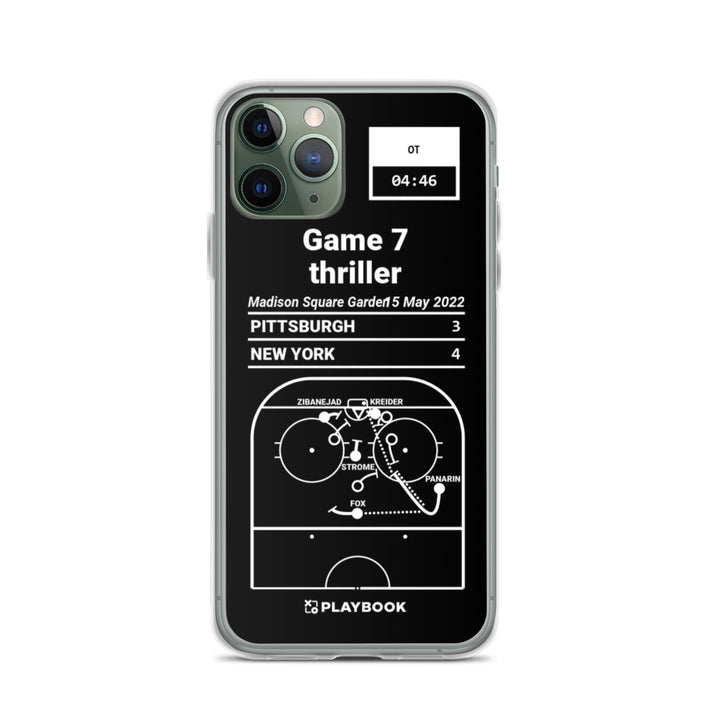 New York Rangers Greatest Goals iPhone Case: Game 7 thriller (2022)