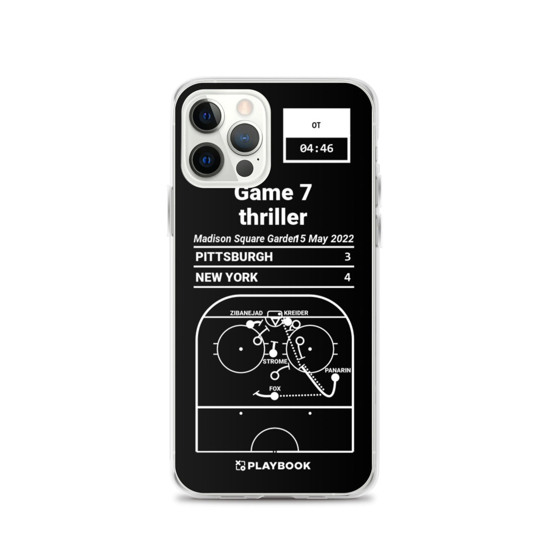 New York Rangers Greatest Goals iPhone Case: Game 7 thriller (2022)