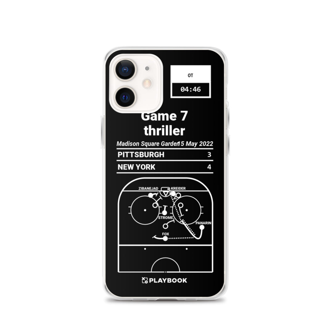 New York Rangers Greatest Goals iPhone Case: Game 7 thriller (2022)