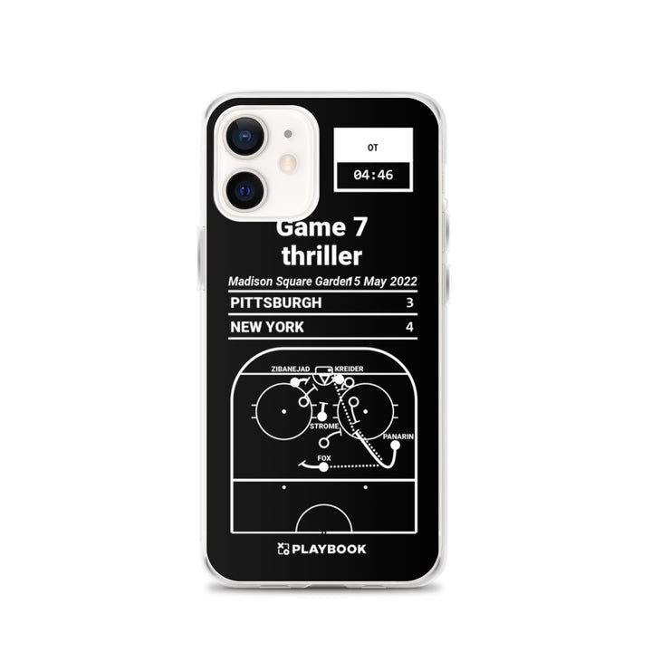 New York Rangers Greatest Goals iPhone Case: Game 7 thriller (2022)