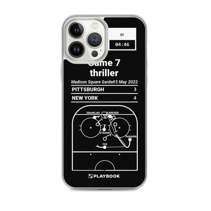 New York Rangers Greatest Goals iPhone Case: Game 7 thriller (2022)