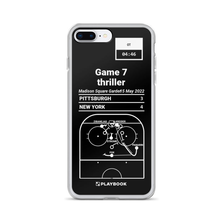 New York Rangers Greatest Goals iPhone Case: Game 7 thriller (2022)
