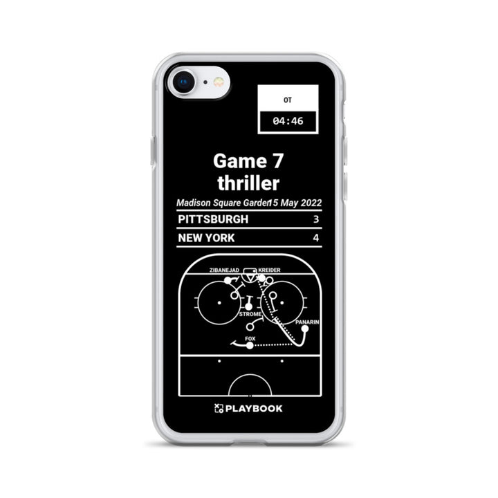 New York Rangers Greatest Goals iPhone Case: Game 7 thriller (2022)