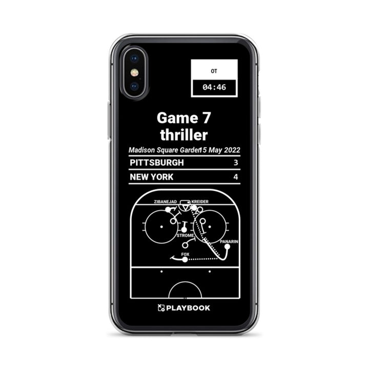 New York Rangers Greatest Goals iPhone Case: Game 7 thriller (2022)
