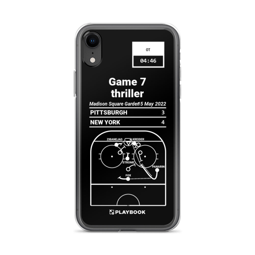 New York Rangers Greatest Goals iPhone Case: Game 7 thriller (2022)