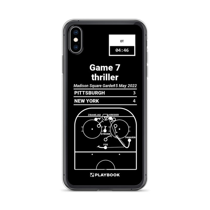 New York Rangers Greatest Goals iPhone Case: Game 7 thriller (2022)