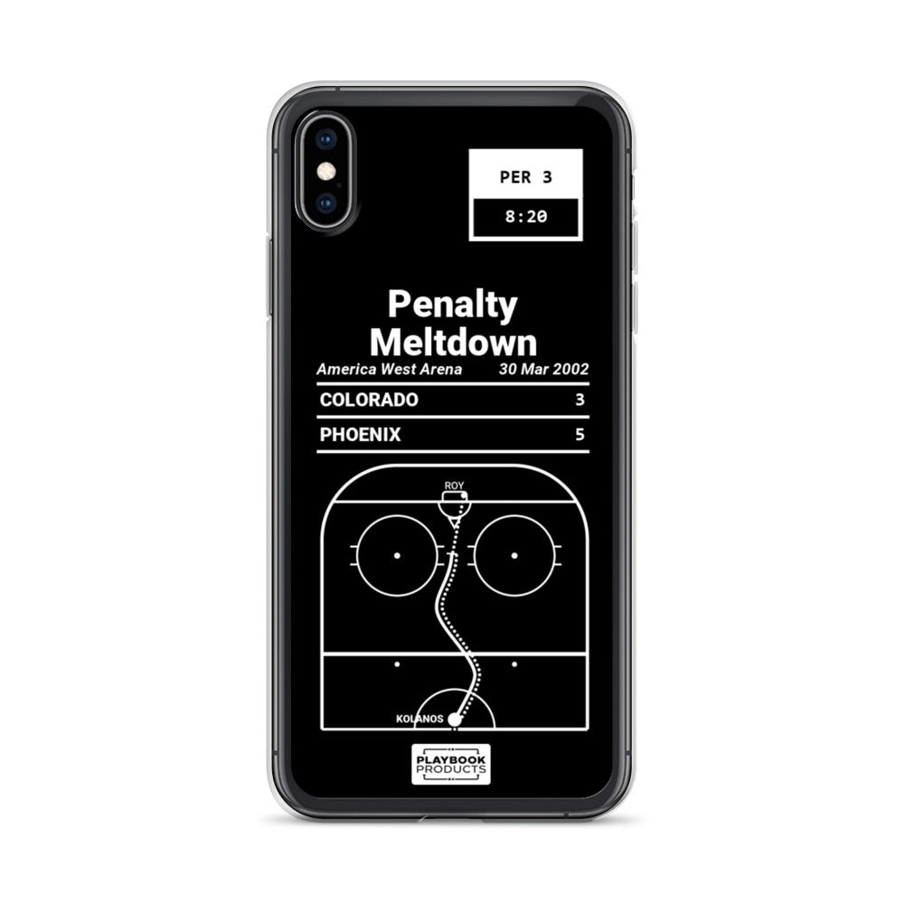 Phoenix Coyotes Greatest Goals iPhone Case: Penalty Meltdown (2002)