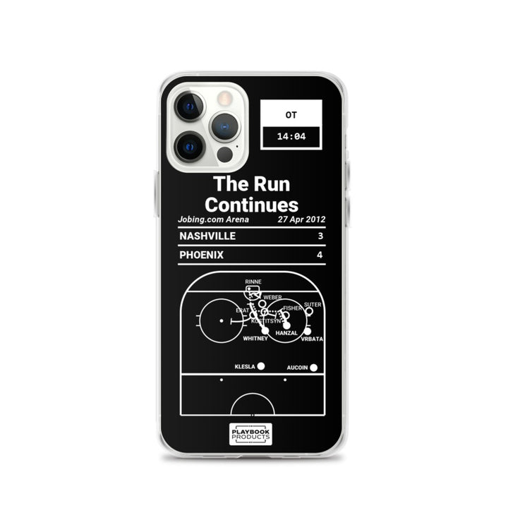 Phoenix Coyotes Greatest Goals iPhone Case: The Run Continues (2012)