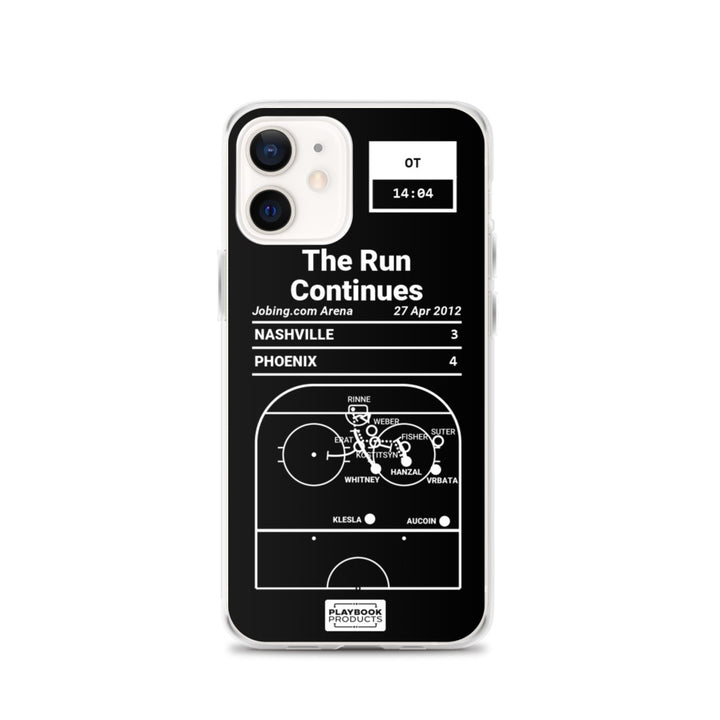 Phoenix Coyotes Greatest Goals iPhone Case: The Run Continues (2012)