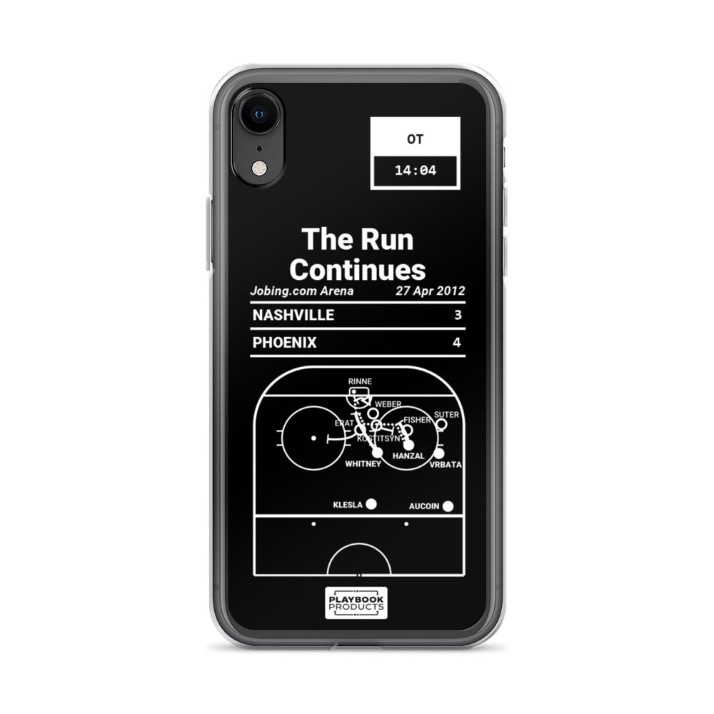 Phoenix Coyotes Greatest Goals iPhone Case: The Run Continues (2012)