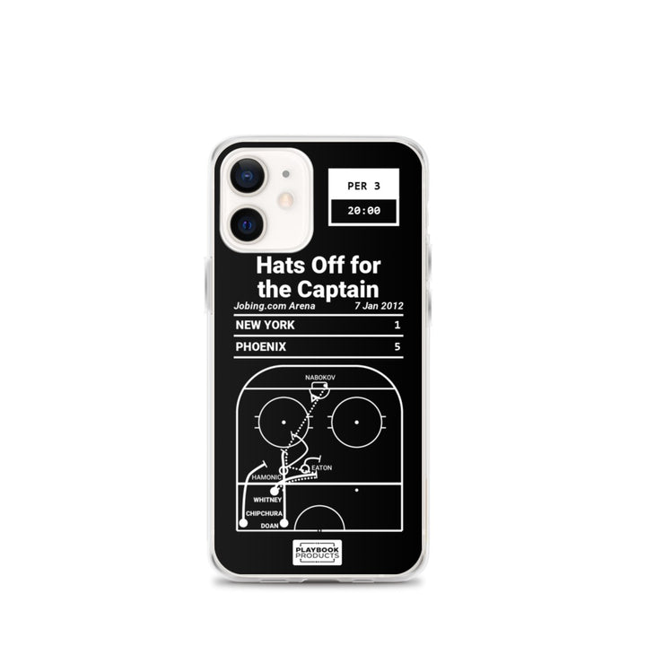 Phoenix Coyotes Greatest Goals iPhone Case: Hats Off for the Captain (2012)