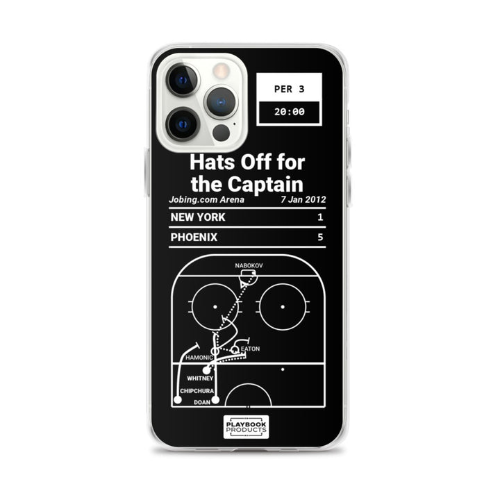 Phoenix Coyotes Greatest Goals iPhone Case: Hats Off for the Captain (2012)