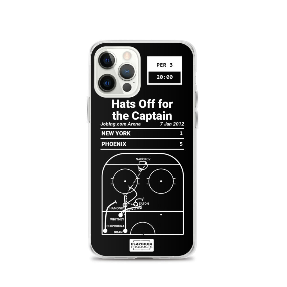Phoenix Coyotes Greatest Goals iPhone Case: Hats Off for the Captain (2012)
