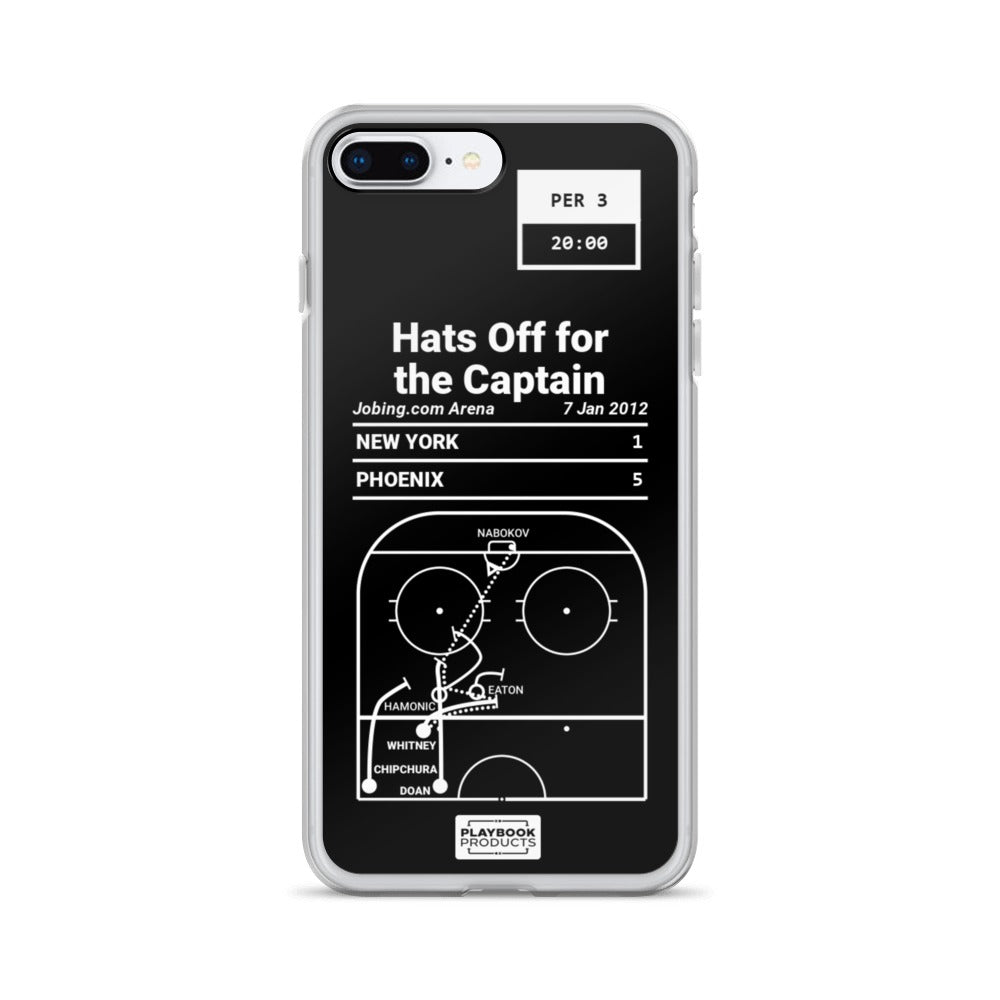 Phoenix Coyotes Greatest Goals iPhone Case: Hats Off for the Captain (2012)