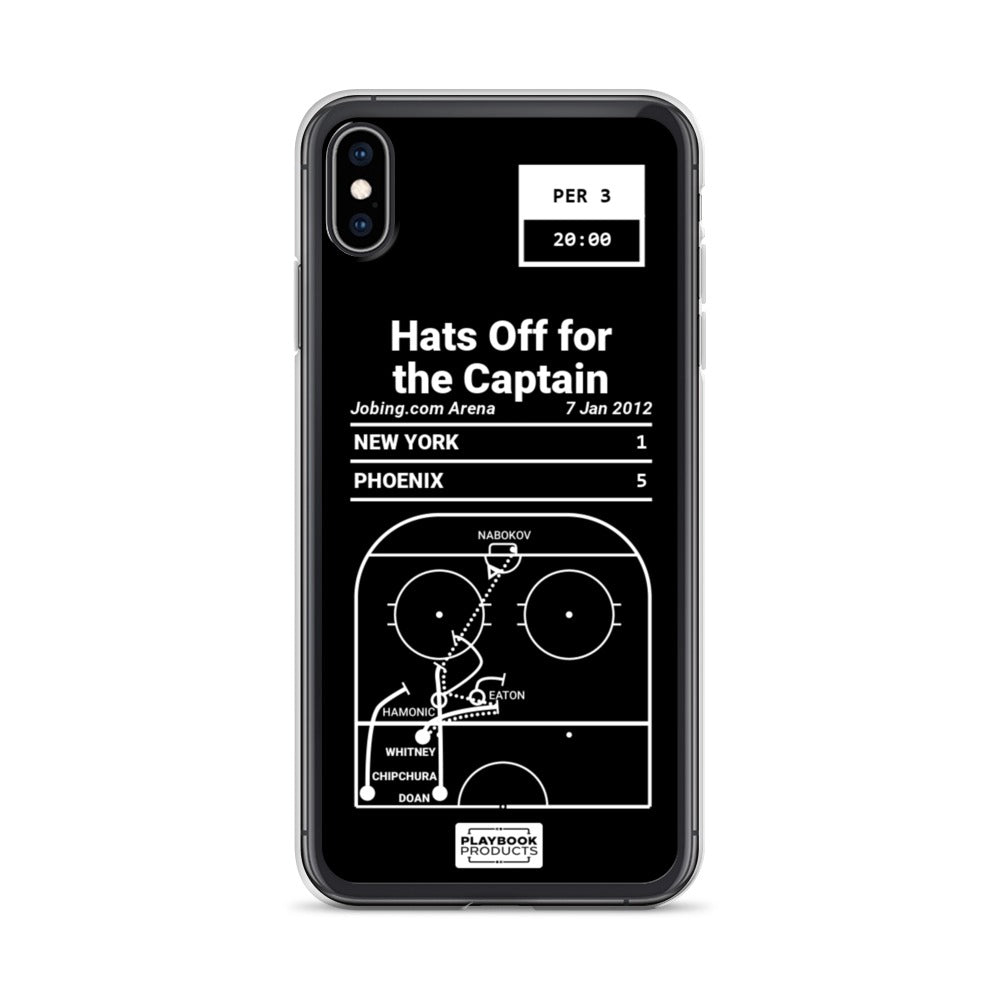 Phoenix Coyotes Greatest Goals iPhone Case: Hats Off for the Captain (2012)