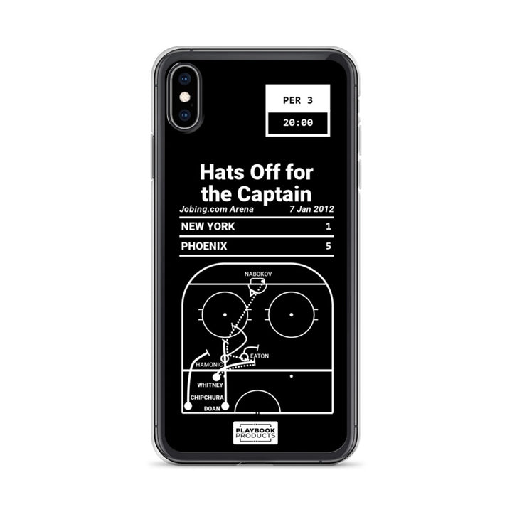 Phoenix Coyotes Greatest Goals iPhone Case: Hats Off for the Captain (2012)