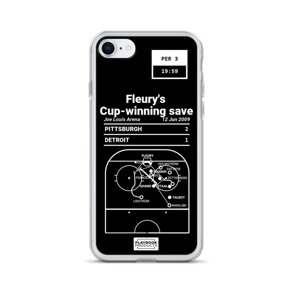 Pittsburgh Penguins Greatest Goals iPhone Case: Fleury's Cup-winning save (2009)